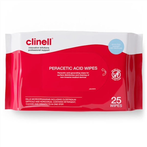 Clinell Peracetic Acid Wipes