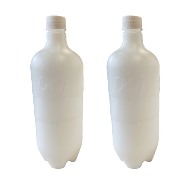 750 ml Plastic Bottle with Cap x 2